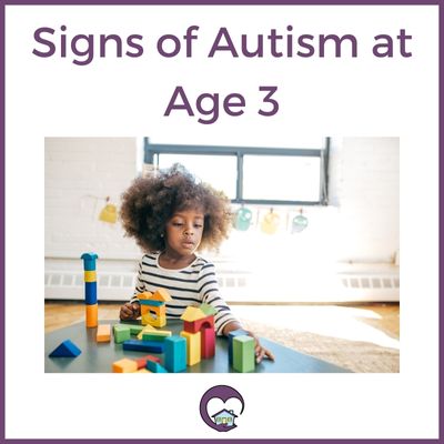 Signs of autism at age 3