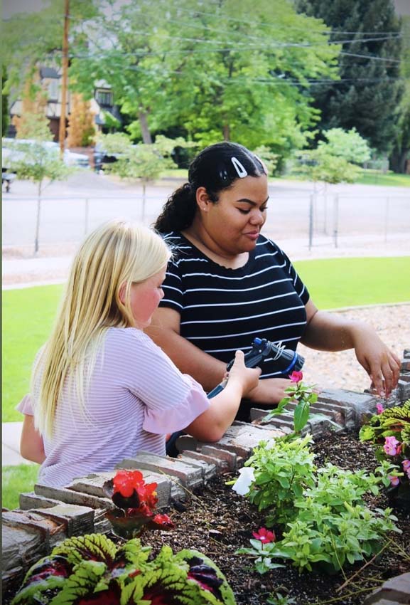 4H gardening at Life Quest Academy in Utah