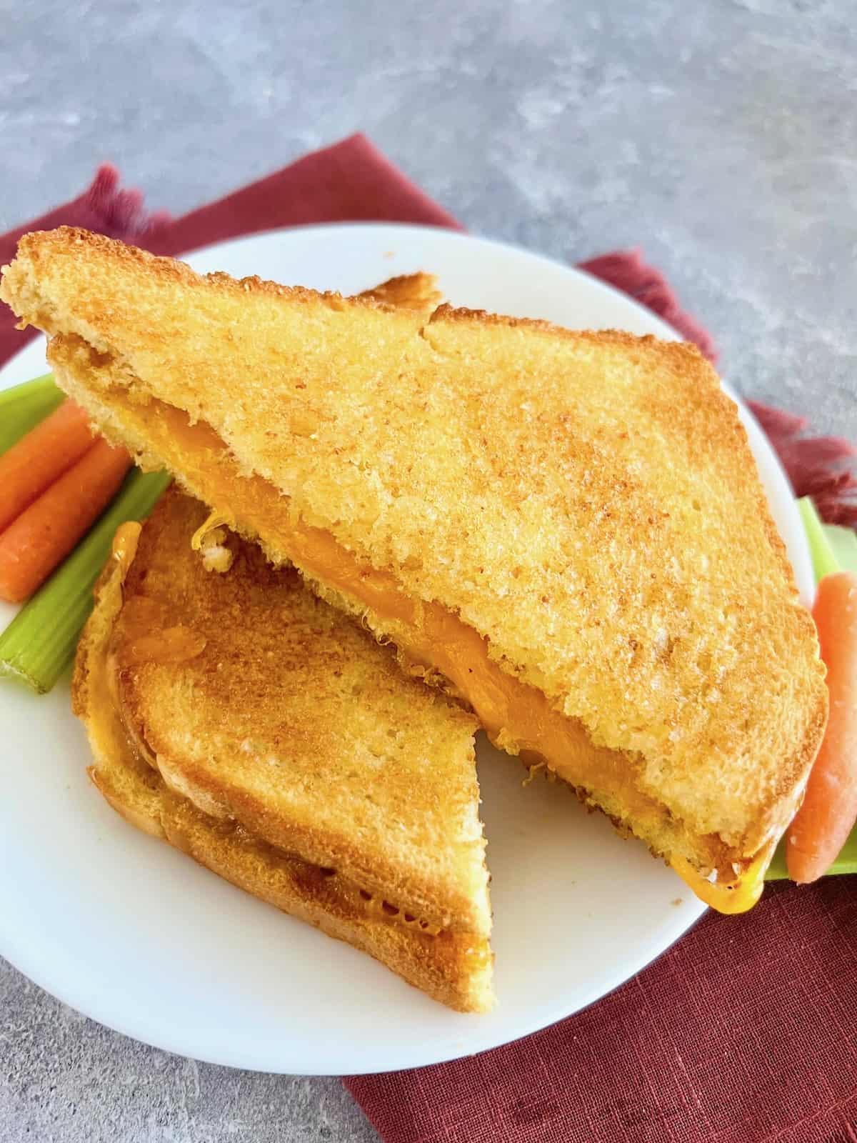 Microwave grilled cheese