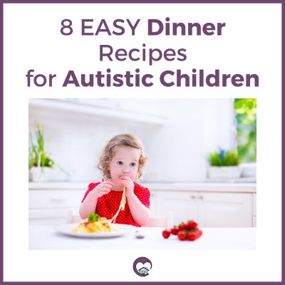 8 Easy Dinner Recipes for Autistic Children, girl eating pasta