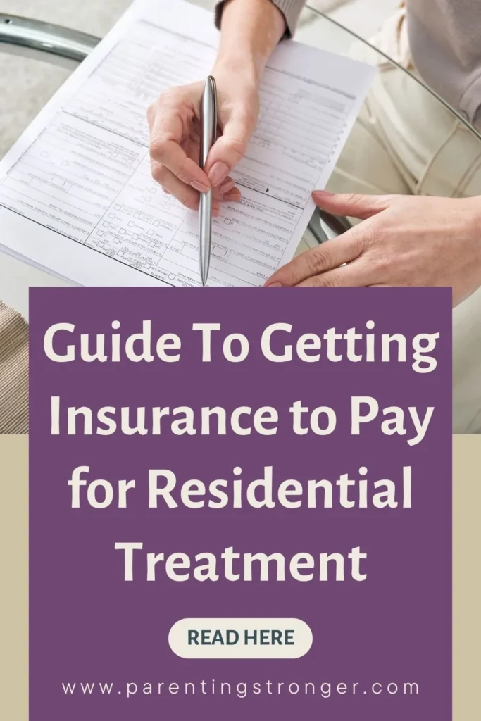 A person holding a pen and paper with a text that reads as Guide To Getting Insurance to Pay for Residential Treatment.